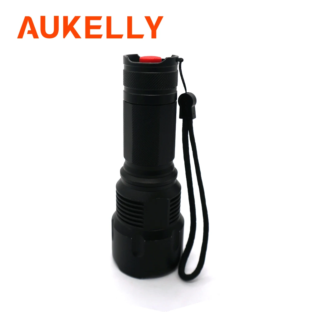 Мощный тактический светодиодный фонарик AUKELLY CREE T6 масштабируемый