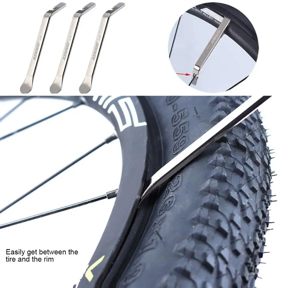 3 ШТ. Велосипедный инструмент для замены покрышек и шин на ручках Premium Stainless Steel для ремонта камеры.