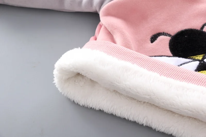 

Winter Children Clothing Sets Baby Clothes Set Thick Warm Kids Sport Suit for Girls Cartoon Top + Pants+Vest 3pcs Baby Outfits
