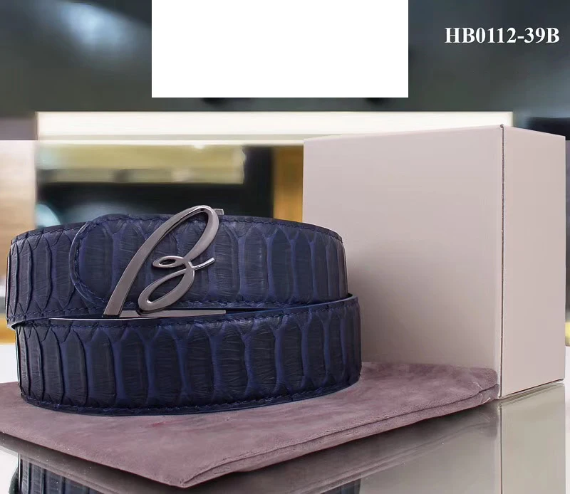 Navy Blue Пояс миллионера змеиной кожи для мужчин Новая мода Бизнес Англия сплав Пряжка высокое качество большой размер 105-130 см - Цвет: Navy Blue
