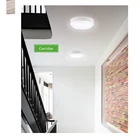 Водонепроницаемый круглыйовальный светодиодный влагостойкий потолочный светильник IP56, уличная лампа для ванной, сада, двора, современный настенный светильник, 15 Вт, 20 Вт