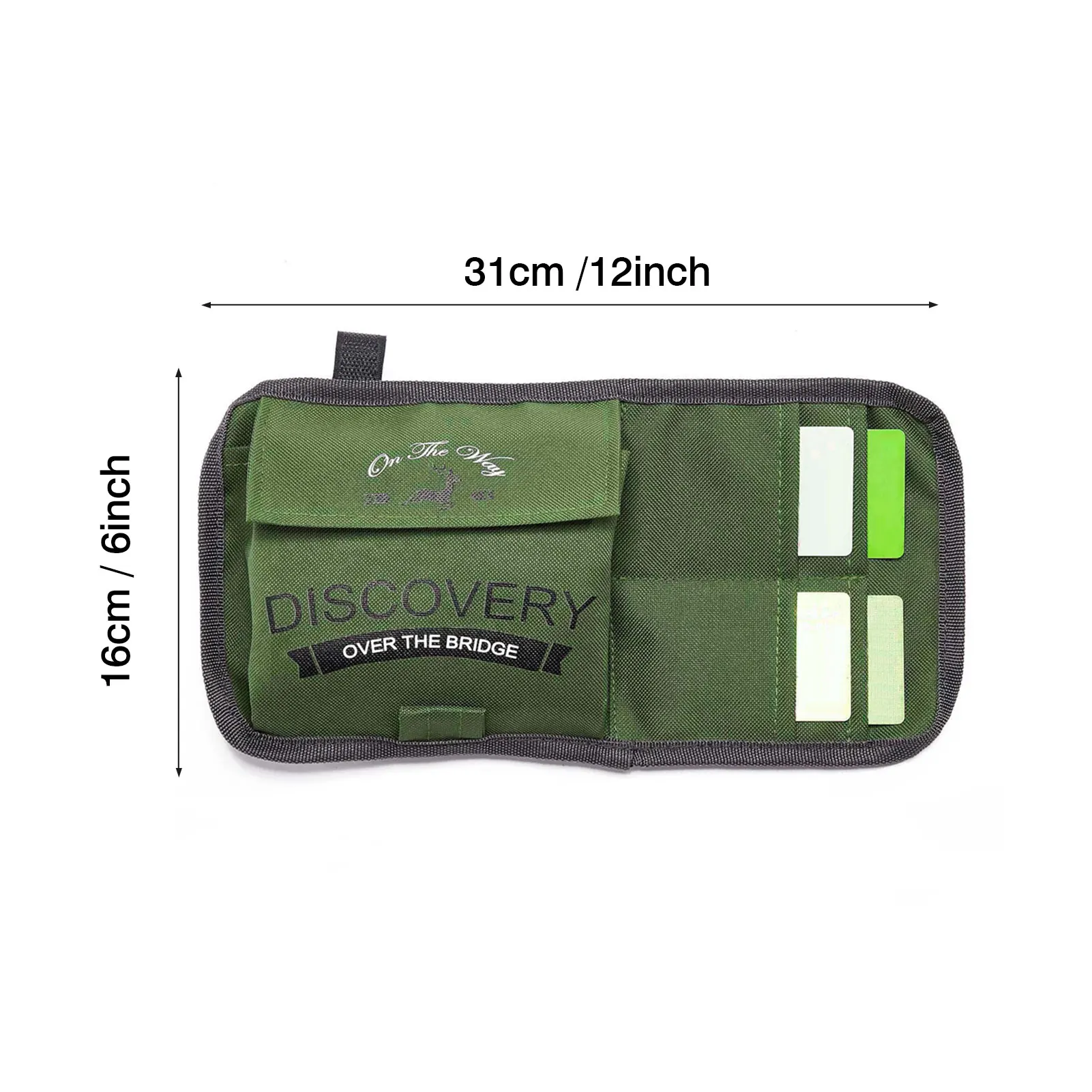

Car Sun Visor Sunshade Organizer Storage Bag For Vehicle Simple Fresh Style Holiday Festival Car Interior Decoration Accessories