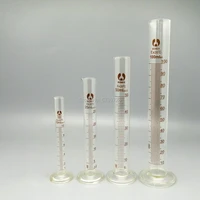 1set 10ml 25ml 50ml 100ml glass graduated measuring cylinder chemistry laboratory supplies