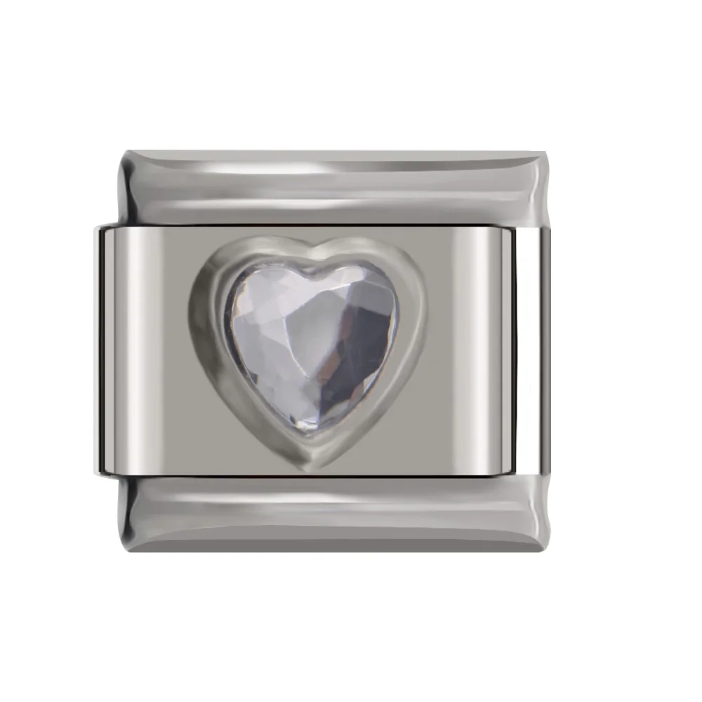 Итальянский шарм-браслет ширина 9 мм из нержавеющей стали | Украшения и