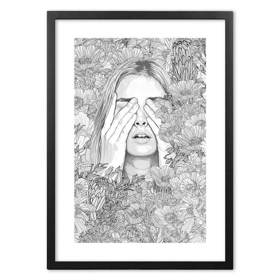 Женская абстрактная линия настенная бумага живопись скандинавские плакаты и