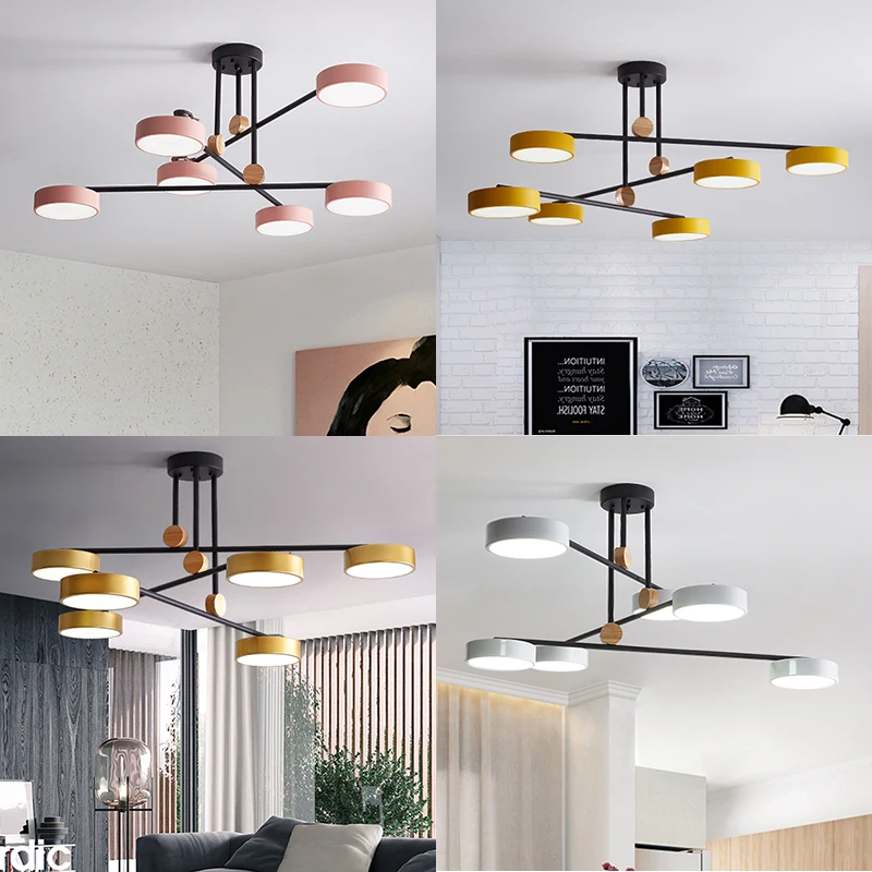 

Modern LED Chandelier Fixtures For Living Room Crystal Lampshade Decor Home Lighting Black Gold Bedroom Lustre Lamp AC110-240V
