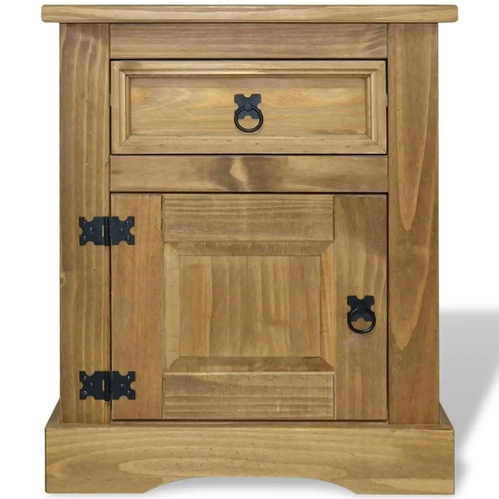 

AU WarehouseFurniture Bedside Cabinet Mexican Pine Corona Range 53x39x67 cm