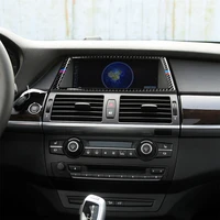 carbon fiber navigation guide panel frame cover trim for bmw x5 e70 e71 stylish car accessories car stickers interior decoration