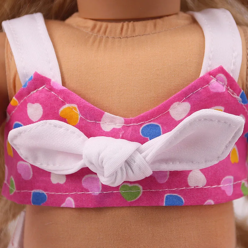 LUCKDOLL маленький свежий, милый купальник подходит 18 дюймов Американский 43cmBabyDoll одежда аксессуары, игрушки для девочек, поколение, подарок на день рождения