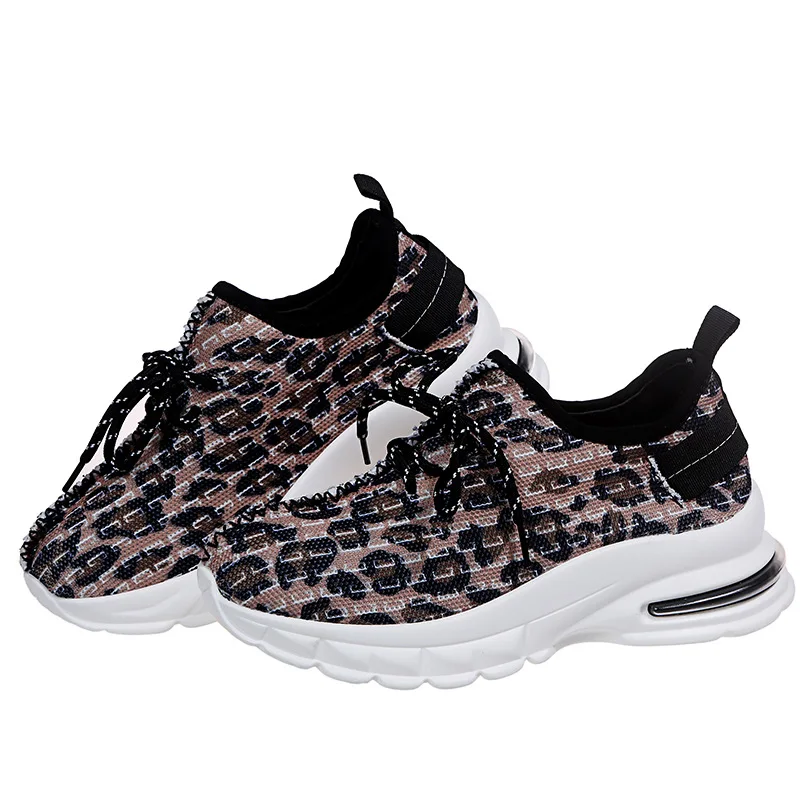 

2021 Sneakers Women Vulcanized Shoes Female Platform Wedges Women Leopard Casual Ladies Shoes for Women Sneakers Tenis FSneakers
