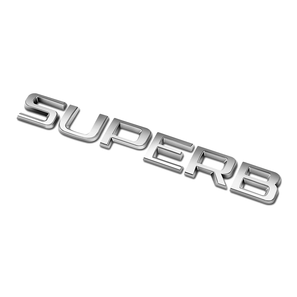 Наклейка с надписью SUPERB OCTAVIA для SKODA логотип багажника замена ABS 3D наклейки тюнинг