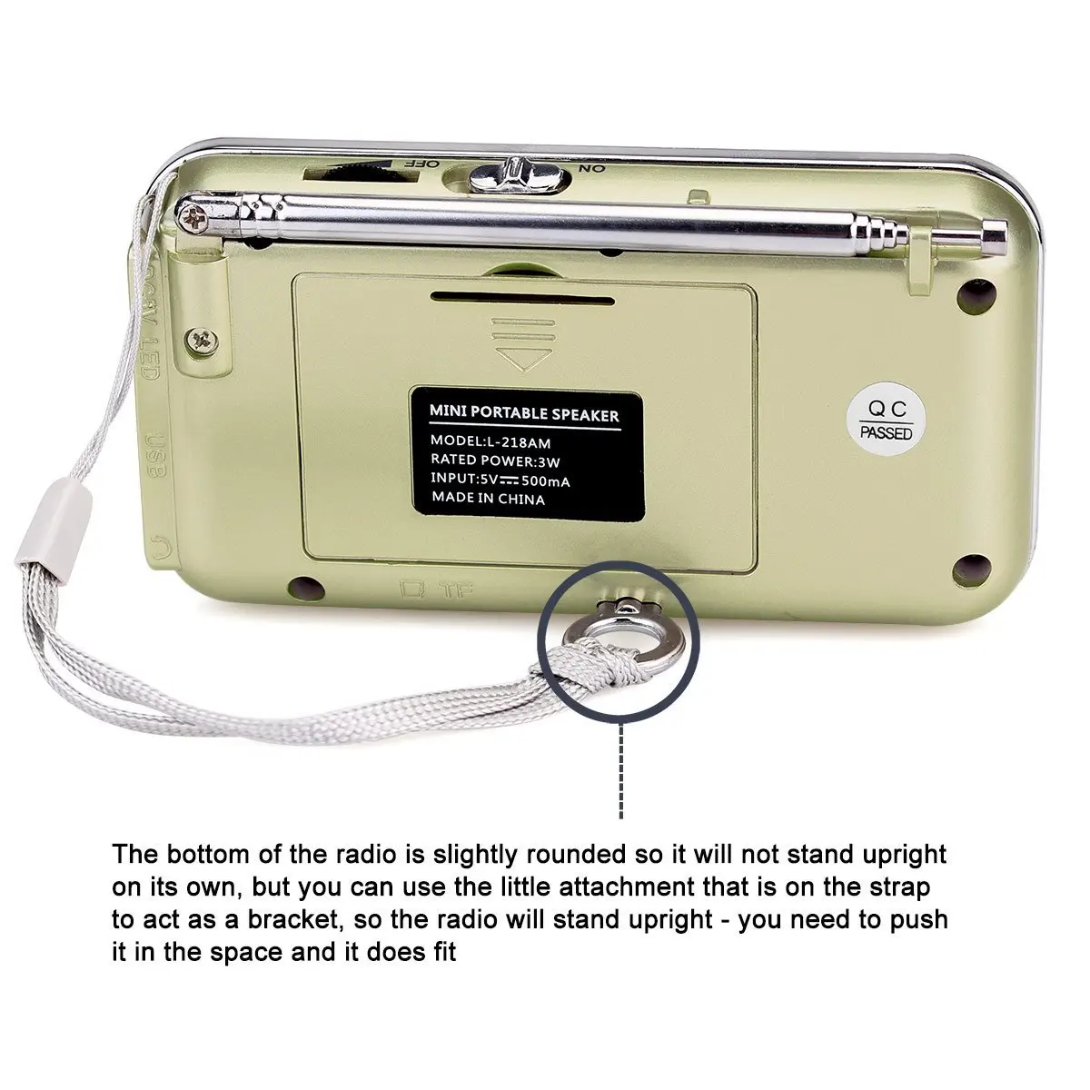 EONKO L-218 Super Bass HIFI FM-радио динамик с TF USB AUX фонариком перезаряжаемая батарея - купить