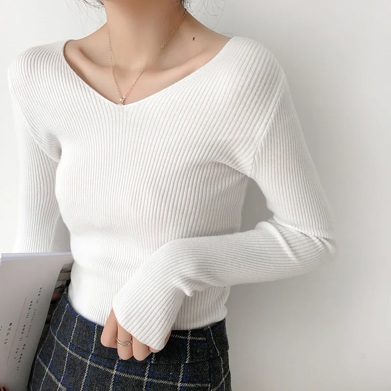 Женские Вязаные Рубашки осенние женские рубашки с длинным рукавом 2019 | Женская