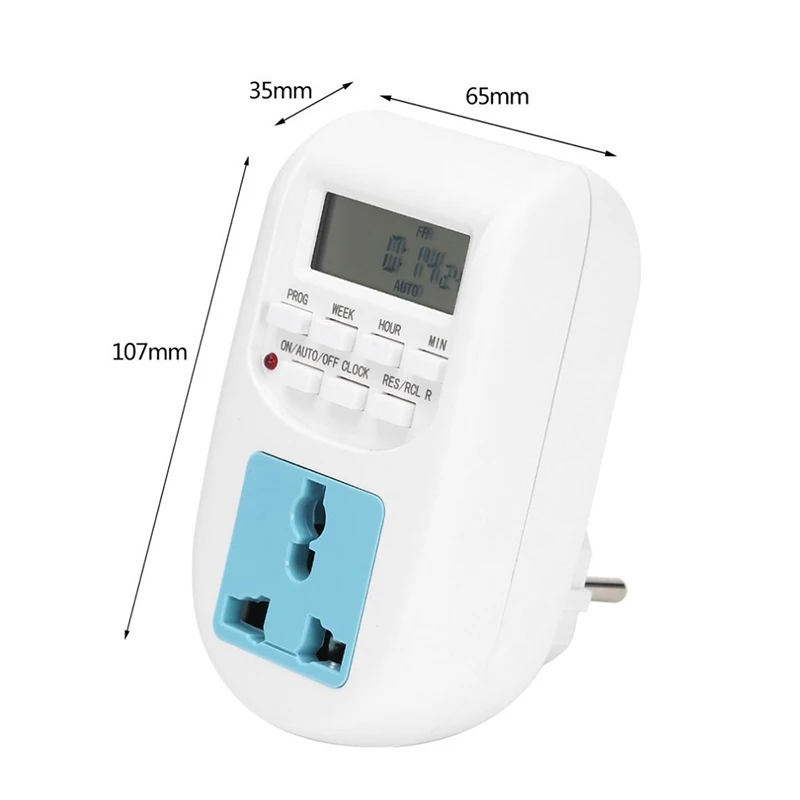 

EU Plug Energy Power Saving Timer Programmable Electronic Timer Socket Digital Timer Household Appliances For Smart Home Devices