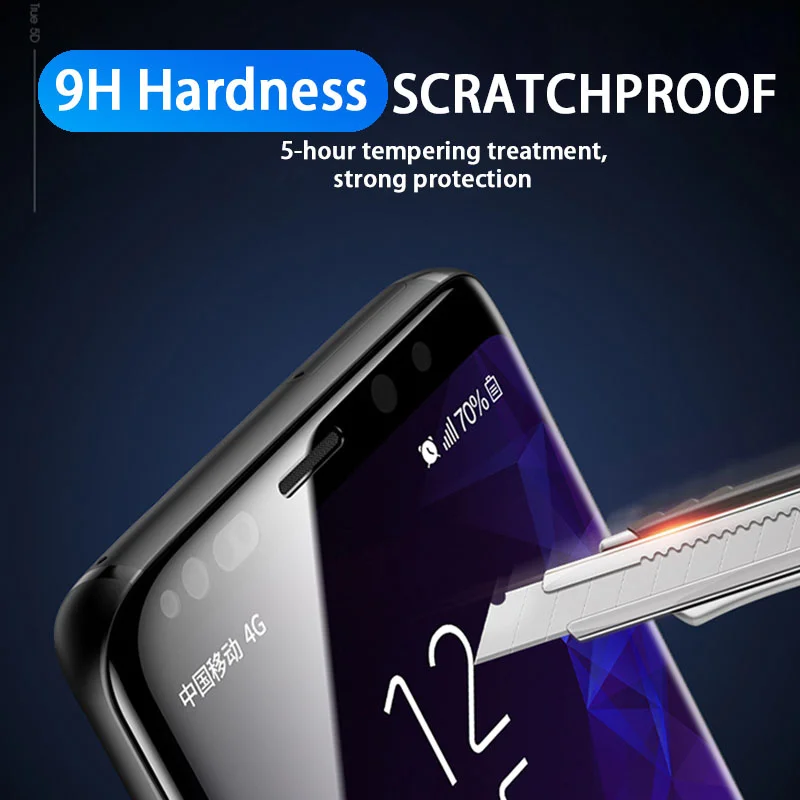 Полностью изогнутое закаленное стекло для samsung Galaxy S10 Plus S9 S8 Защитное экрана s6 edge s7