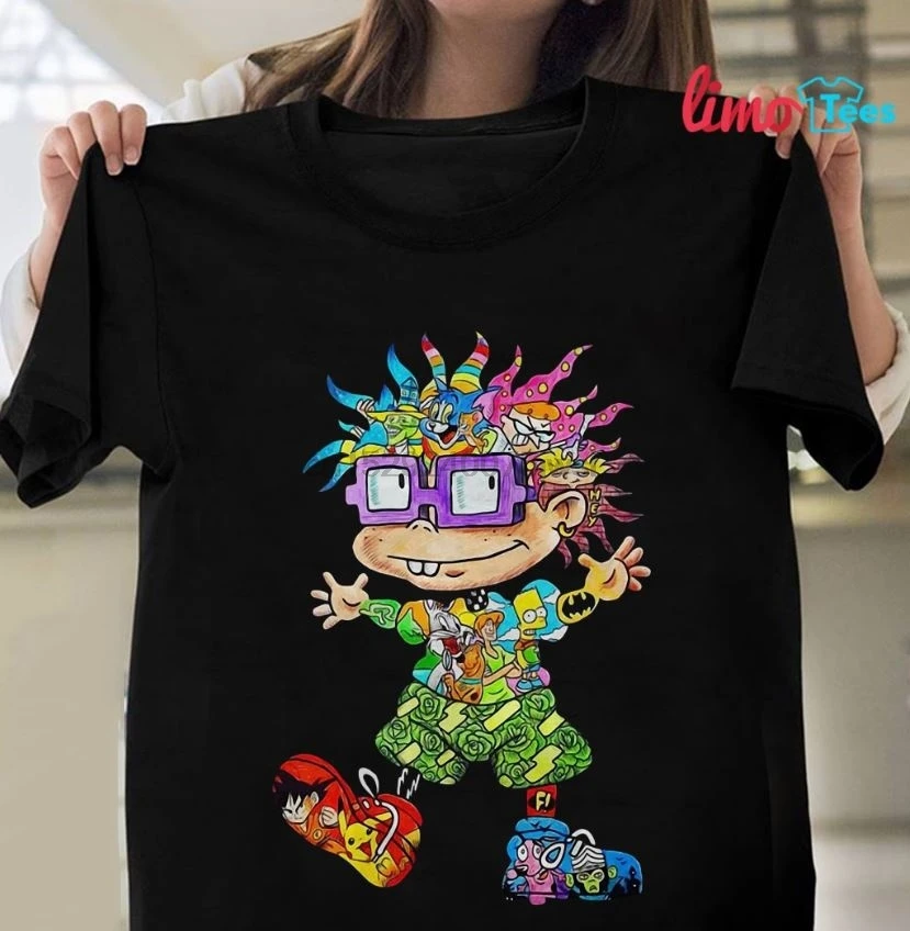 

onime Rugrots Chuckie Shirts Drogon Boll Z T Shirts Mon Cool Shirts Cortton Short sleeve
