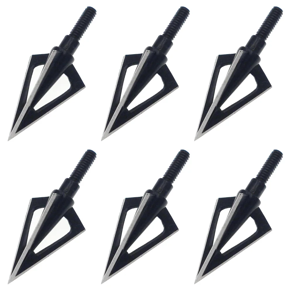 6 шт. наконечники для стрельбы из лука 100 зерен 3 стрелы с фиксированным лезвием