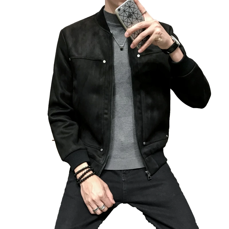 Осенне зимняя Толстая мужская куртка Корейская версия приталенного красивого