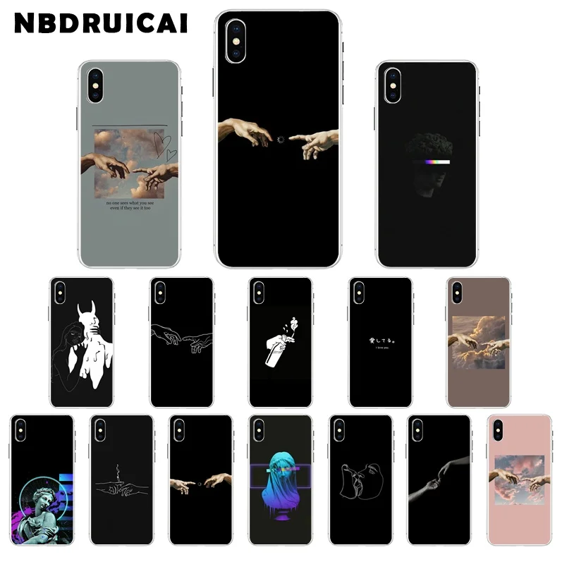 NBDRUICAI Mona Lisa David Lines TPU мягкий чехол для телефона iPhone 11 pro XS MAX 8 7 6 6S Plus X 5 5S SE XR|Бамперы| |