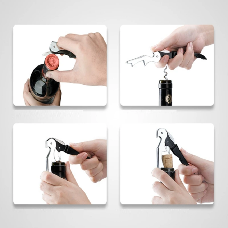 Открывалка для винных бутылок штопор легко открывается нож из нержавеющей стали