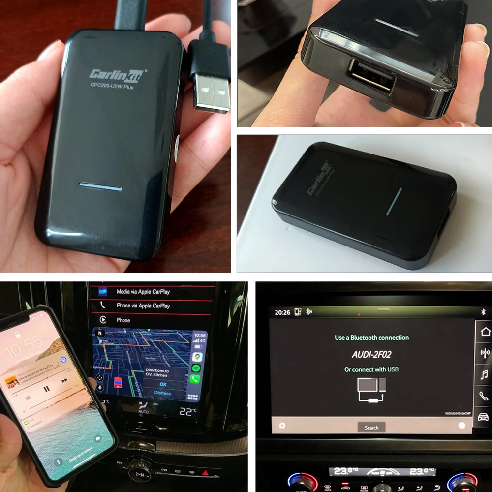 2021 Carlinkit 3 0 беспроводной адаптер CarPlay IOS 14 Адаптер для Benz VW Volvo Peugeot Jaguar сиденье Toyota