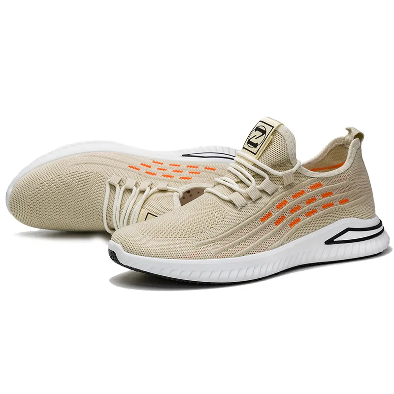 2022 Men's Shoes Autumn New Men's Sports Shoes Trendy Shoes Men's Fashion Korean Shoes Flying Woven Breathable Casual Shoes Men