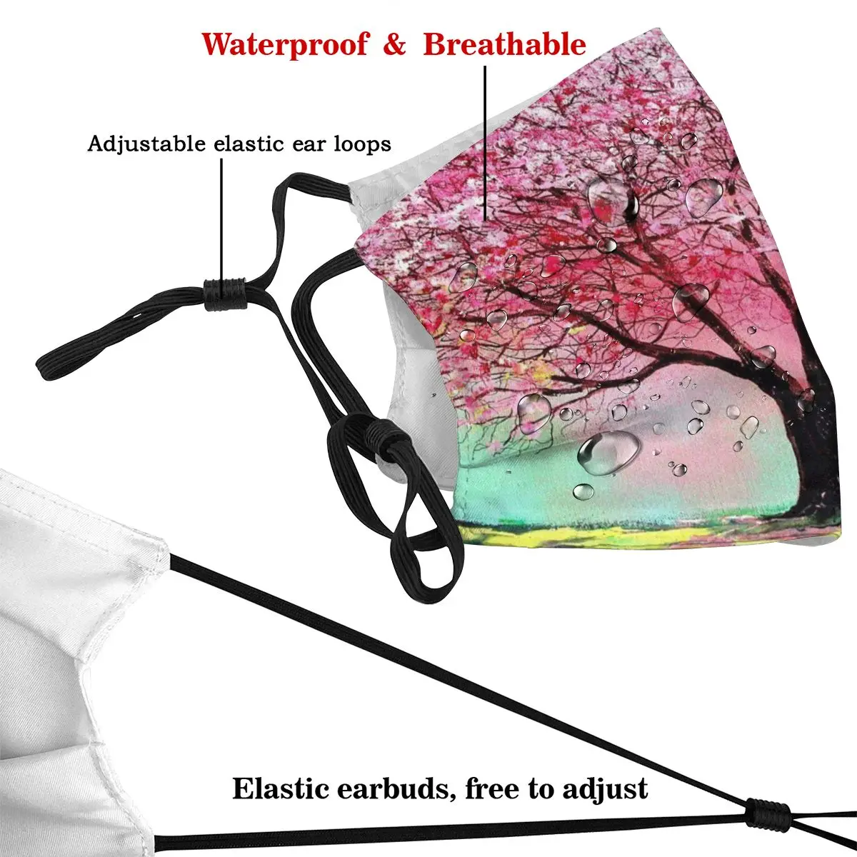 

Spring Tree Of Life Adult's Dust Mask with Filter PM2.5 Activated Carbon Mouth Face Reusable Washable