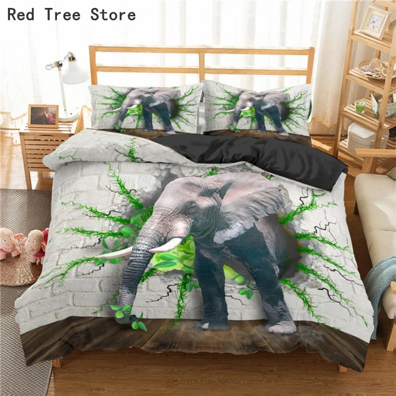 В богемном стиле Стиль слон печати пододеяльник наволочка одеяло с изображением