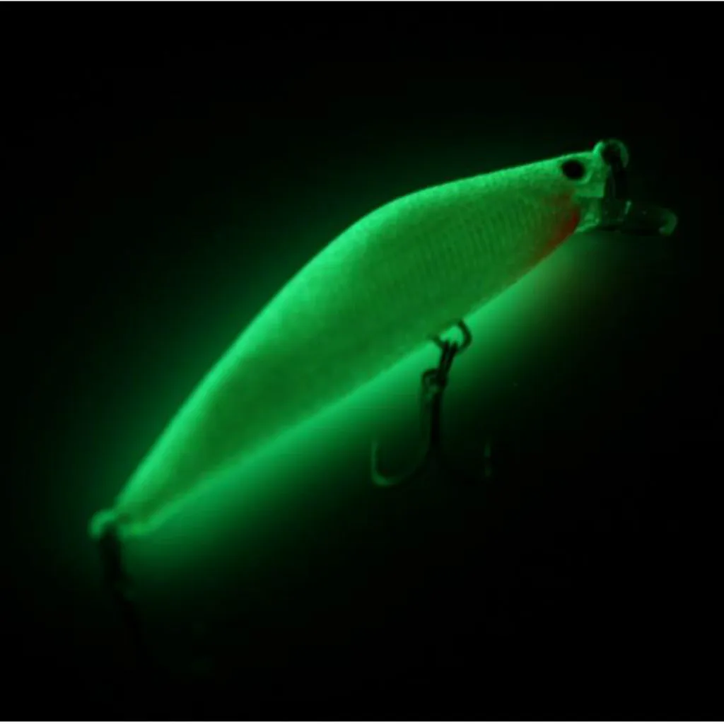 

Artificial 3D Luminous Night Fishing Minnow Lure Hard Bait Fishing Tackle with 2 Hooks 8.2cm 8g