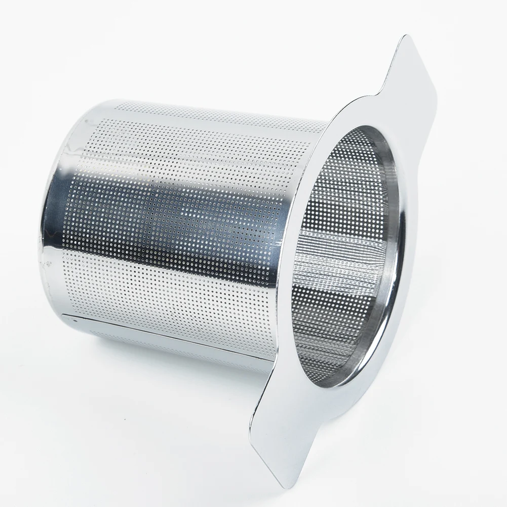 

Kitchen Dining Stainless Steel Metal Cup Strainer Mesh Tea Infuser Leaf Filter