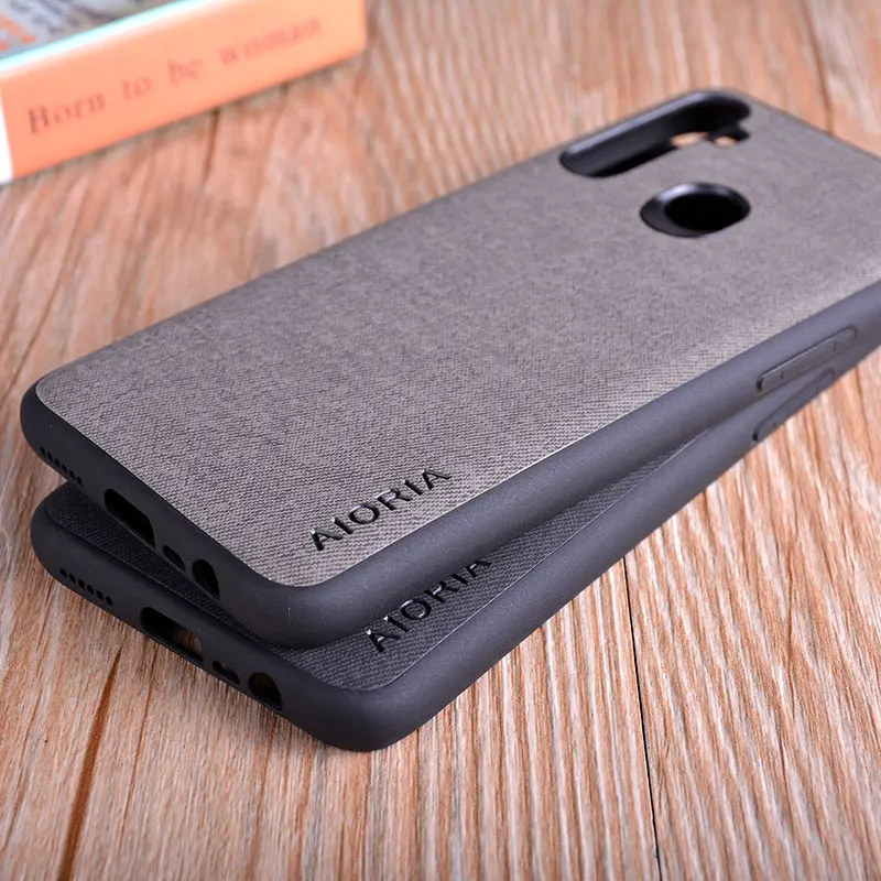 case for oppo realme 5 5 pro coque luxury textile leather skin soft tpu hard pc phone cover for oppo realme 5 5 pro case funda free global shipping