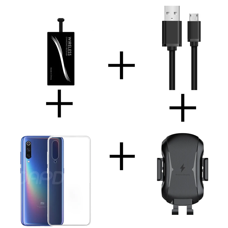 Автоматическое автомобильное крепление Qi Беспроводное зарядное устройство для