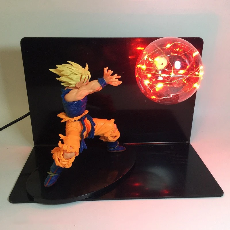 Супер Kamehameha лампа Dragon Ball Z ночник бомбы фигурки животных игрушка DBZ шар для