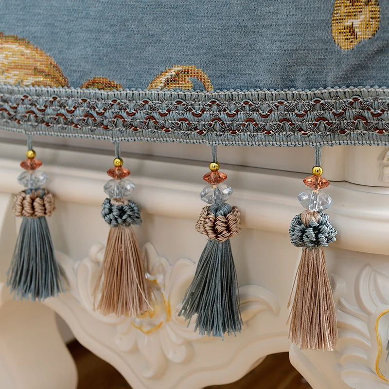 Гордостью роза Европейский ТВ Кабинетная накидка ткань кисточка для скатерти