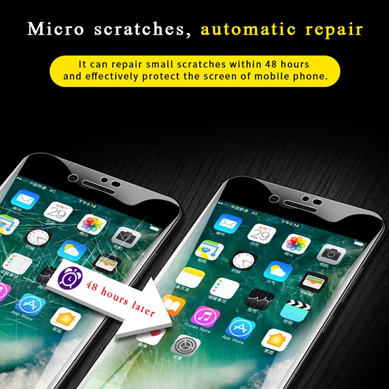 

2-1Pcs Full Screen Protector Hydrogel Film For iPhone 7 6 8 6s Plus Soft Protective For iPhone XR X XS 11 Pro Max Film Not glass