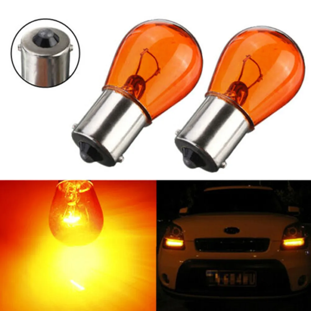 

10pcs/set Car Turn Signals Lights R PY21W BA15S Amber Indicator Bayonet Base Lamps Replacement Accessories