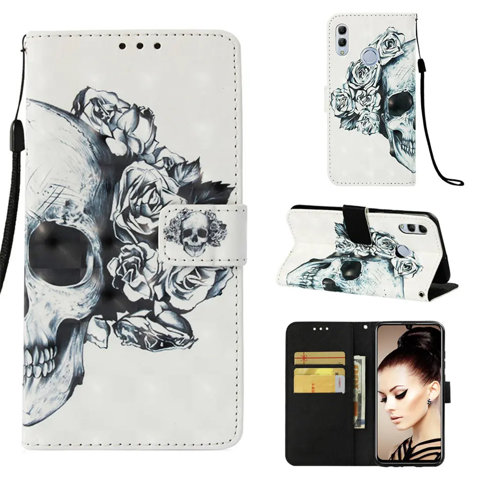 Роскошный милый флип-чехол для Huawei Y6 Y9 2019 2018 Enjoy 9s 7s 7 P Smart Mate 20 Pro P20 P30 Lite чехол из