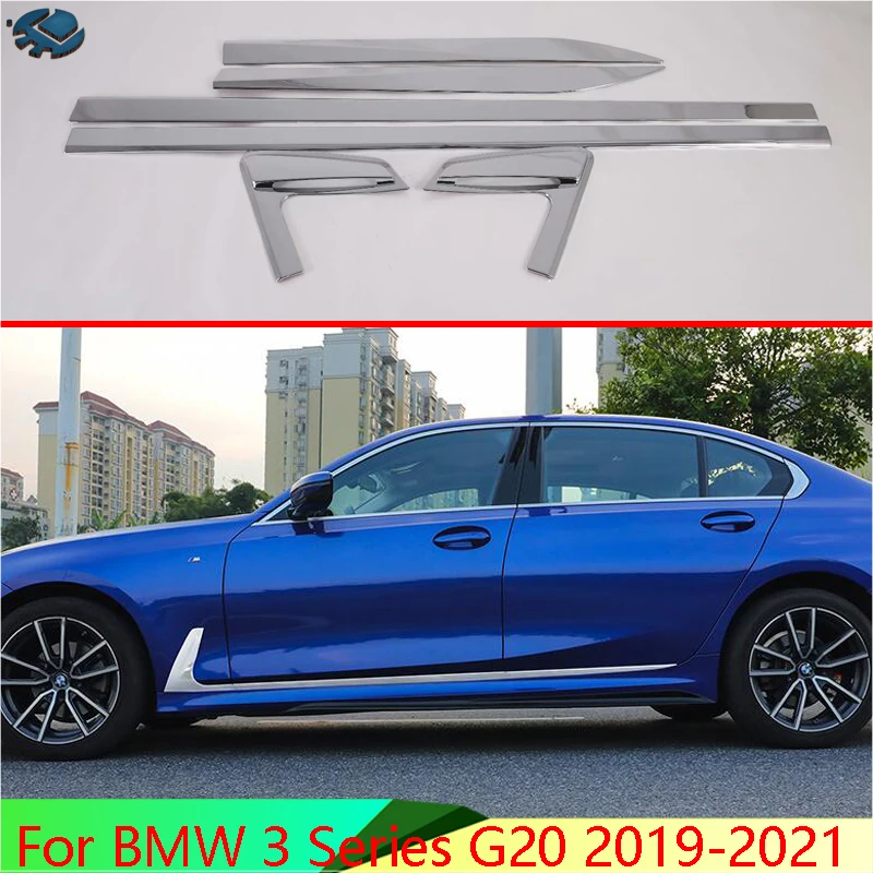

Для BMW 3 серии G20 2019-2021 автомобильные аксессуары ABS Хромированная Боковая дверь литье под давлением Trim