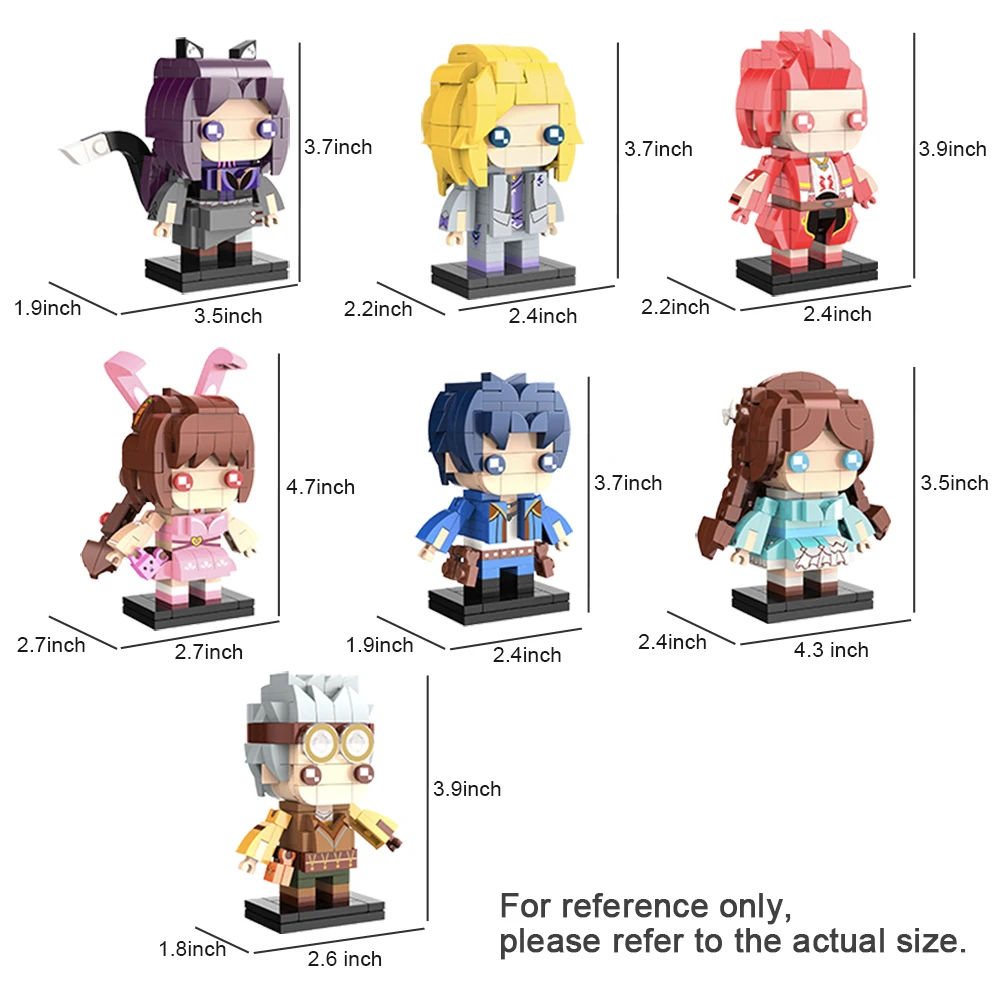 

BanBao Blind Box The Land Of Warriors Douluo Continent Anime characters building blocks DALU figure bricks friend Cartoon Toys