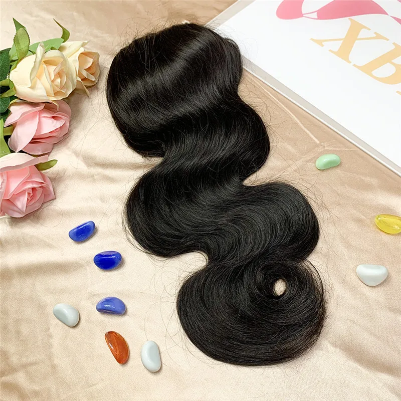 

BD 100% Human Hair Ponytails Hair Brazilian Remy Drawstring Ponytails Clips in Horsetail Wig Natural Body Wave Hair Extension