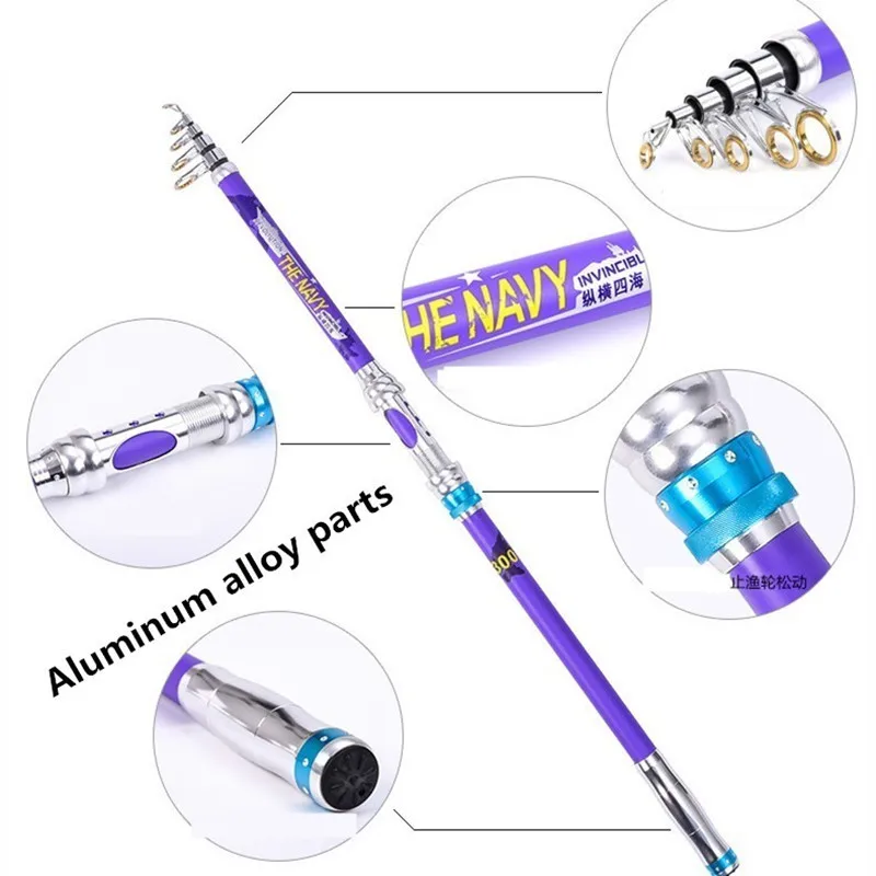 Телескопическое удилище из углеродного волокна 2 1/2 4/2 7/3 м | Спорт и развлечения