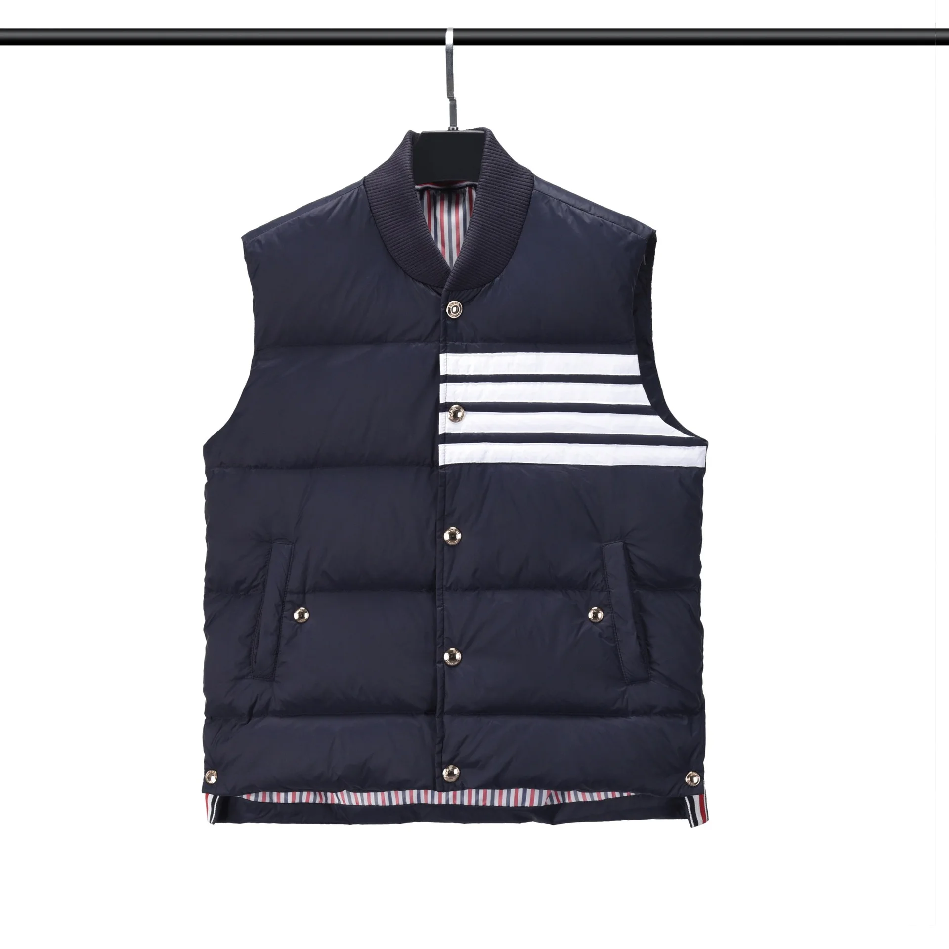 THOM BRUN's new Grey duck down TB down vest men's and women's daily casual down jacket