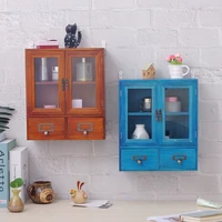 no punched wall storage locker bedroom bedside shelf wall mounted cabinet small storages cabinets home decoration wooden box