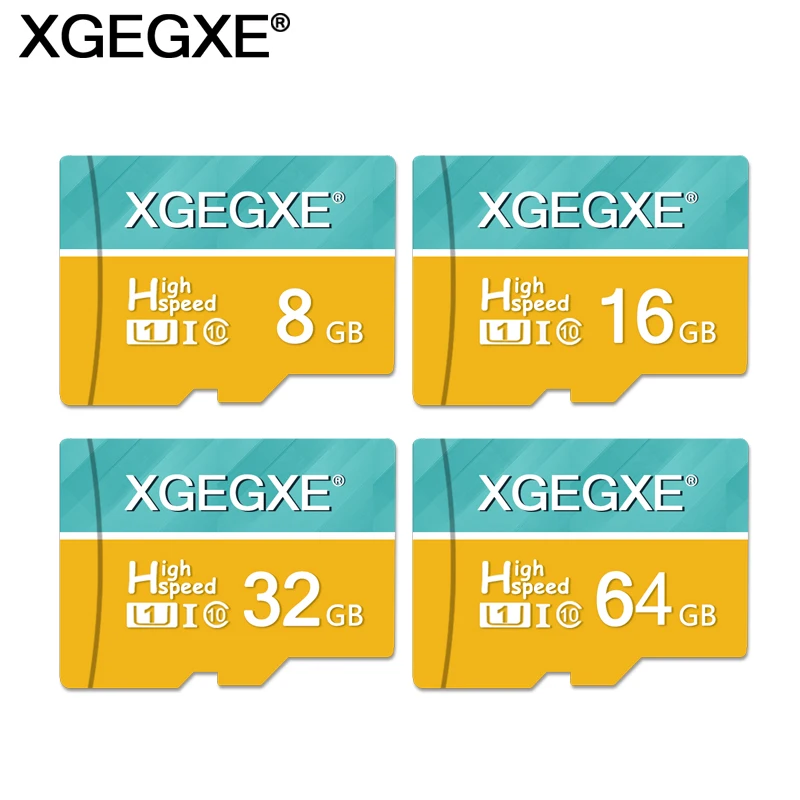 Высокоскоростная TF-карта XGEGXE класс 10 16 ГБ 8 U1 T флэш-карта для телефона ПК карта
