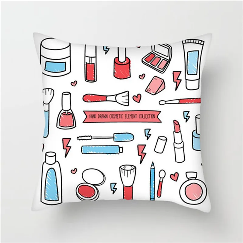 Fuwatacchi Помада Макияж ручная роспись наволочка для подушки флакон духов дивана