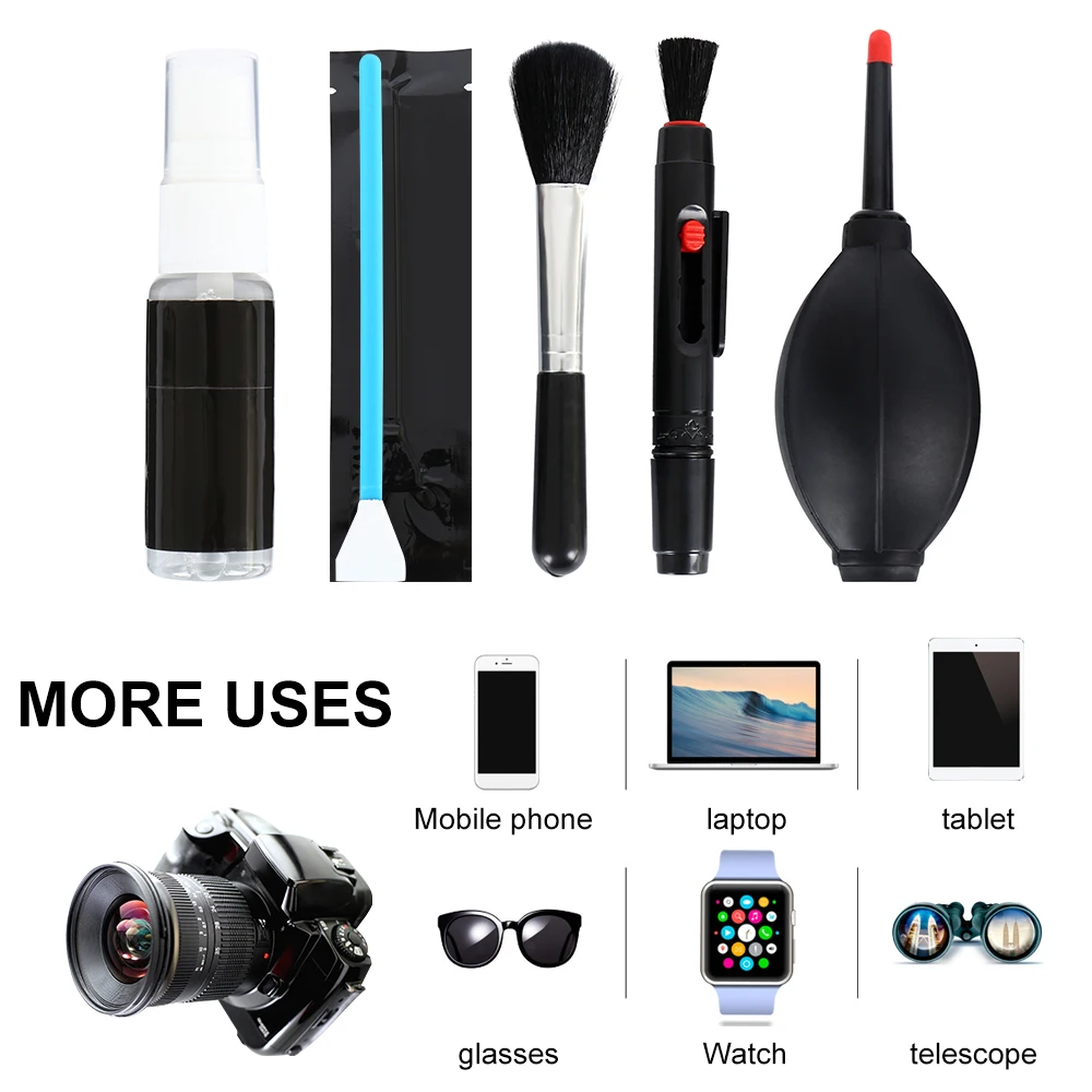 

46pcs Dust Cleaner Camera Cleaning Lens Pen Brush Kit for Canon/Nikon/Sony Filter DSLR SLR DV Camera Lens Cleaner set