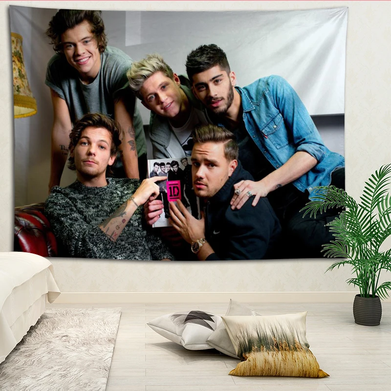 Декоративное Настенное одеяло гобелен большего размера с односторонним принтом