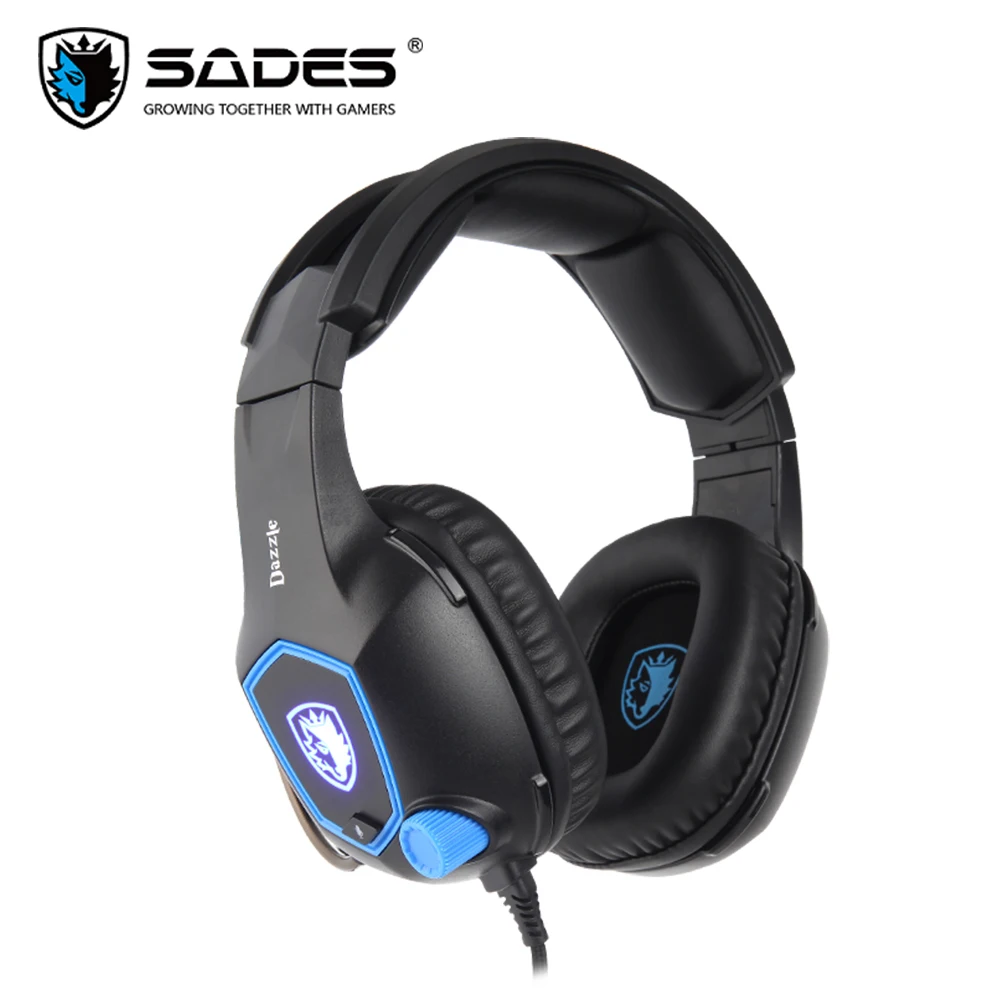 SADES Dazzle Игровые наушники головной гарнитур USB Виртуальный 7 1 объемный звук Мягкая