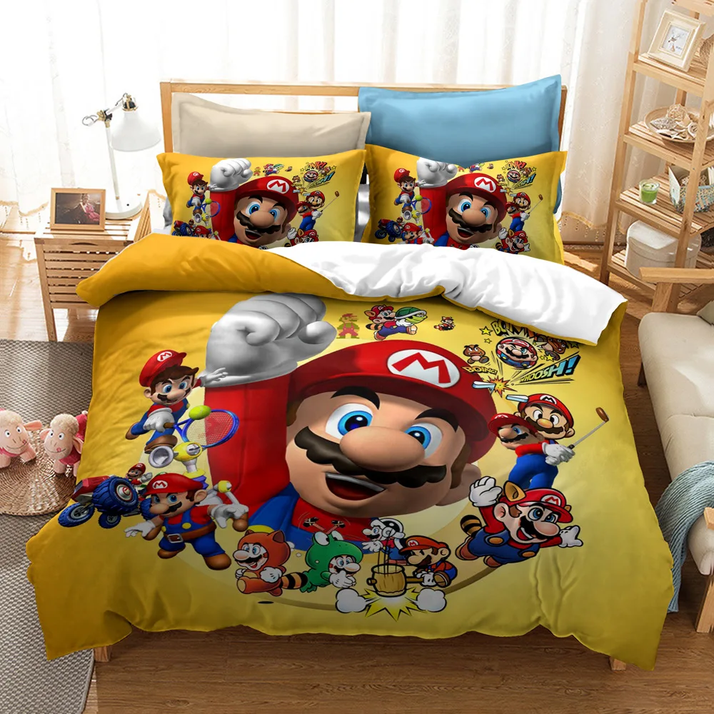 

Game Kids Boys 3D Bedding Set Duvet Cover Set Comforter King Queen Double Size Cartoon Bedclothes Cute Bedroom Quilt Cover Set