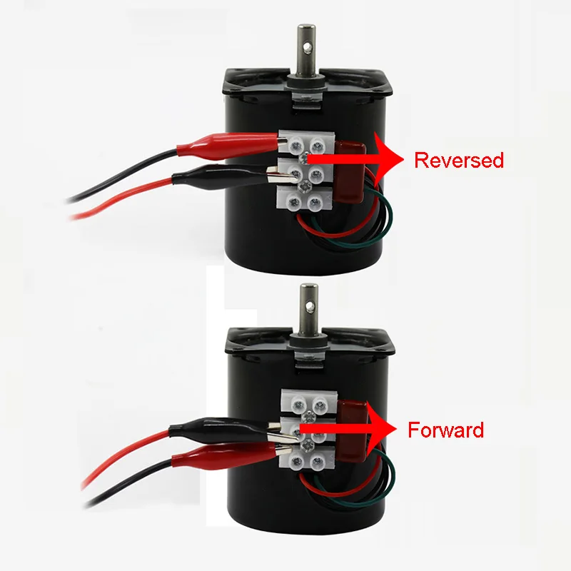 220V AC 14W Gear Motor 60KTYZ Permanent Magnetic Synchronous Motor 2.5RPM to 110RPM
